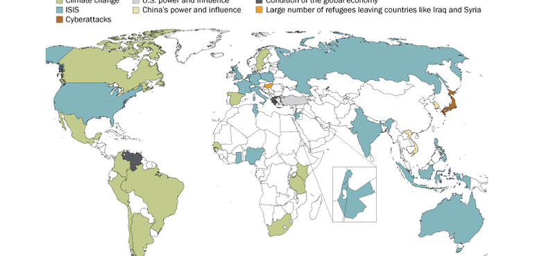 Térkép: Magyarország első a világon – ha a menekültektől kell félni
