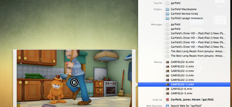 OS X Lion tipp: nézzünk bele a videókba kényelmesen és gyorsan
