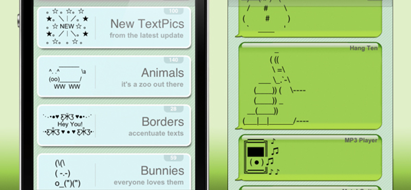 ASCII képek küldése SMS-ben az iPhone-ról