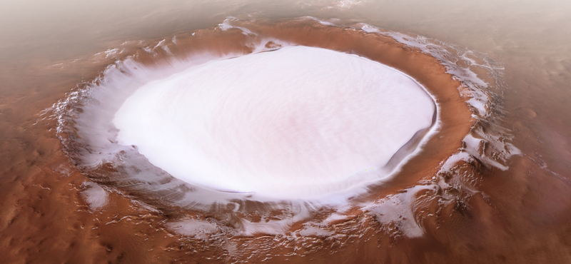 Vízjeget találtak a Marson, alig 2,5 centimétert kell leásni hozzá