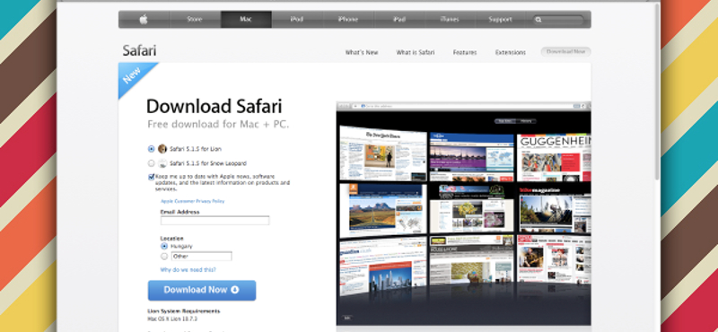 Frissült a Safari, itt az 5.1.5-ös verzió!