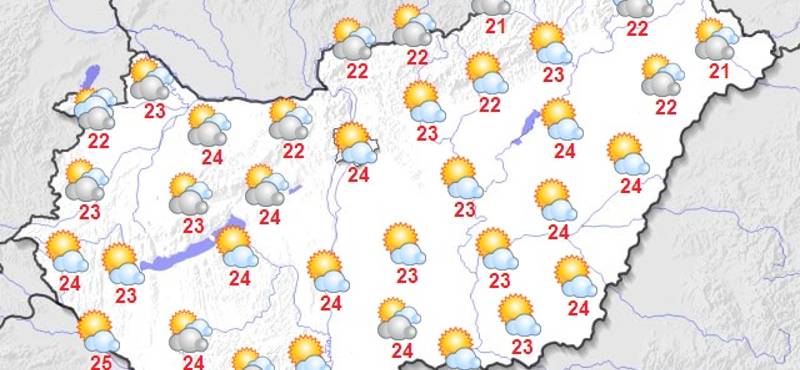 Visszatér a napsütés, de a melegre még várni kell