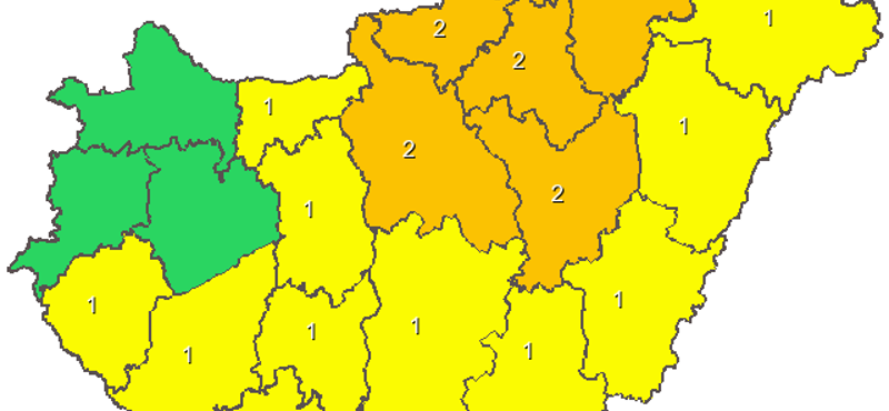 Szerdán érkezik az újabb viharzóna