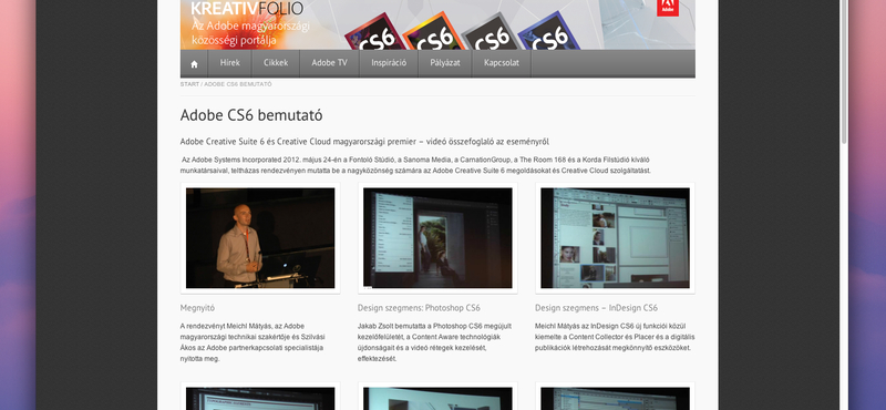 Összefoglaló az Adobe CS6 hazai debütálásáról [videókkal]