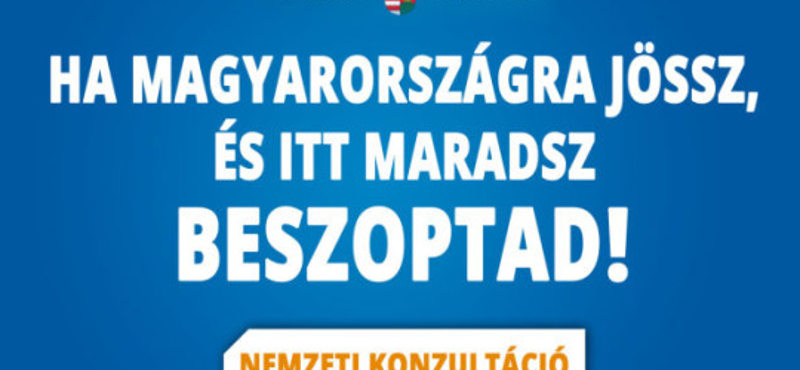 Botrányos konzultációs plakátterv: a kormányszóvivő nem tagad