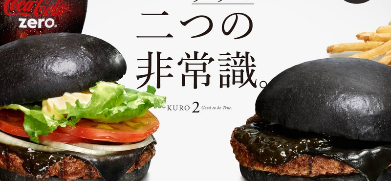 Éjfekete szendviccsel sokkol a japán Burger King – fotó