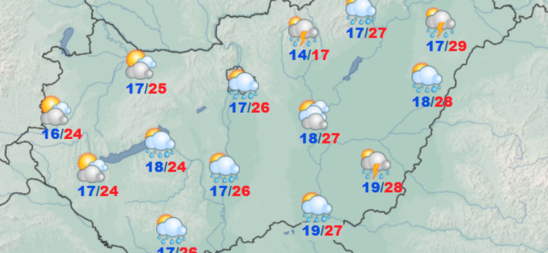 Időjárás: Borongósan indul a hét