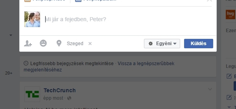 Furcsa változás jön a Facebookon: lehet, hogy máshogy kell majd bejegyzéseket kitenni