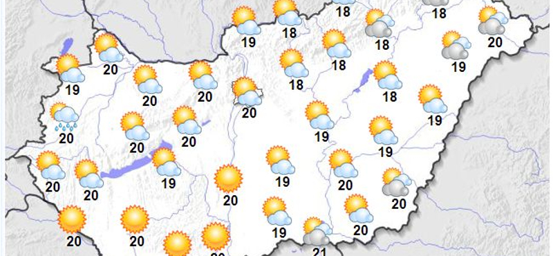 Napos, olykor szeles hétfőre számíthatunk