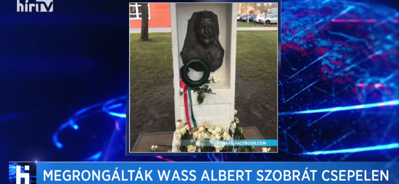 Lehányták Wass Albert szobrát Csepelen