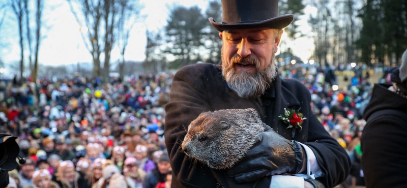 Még hat hétig tart a tél Phil, a pennsylvaniai mormota szerint