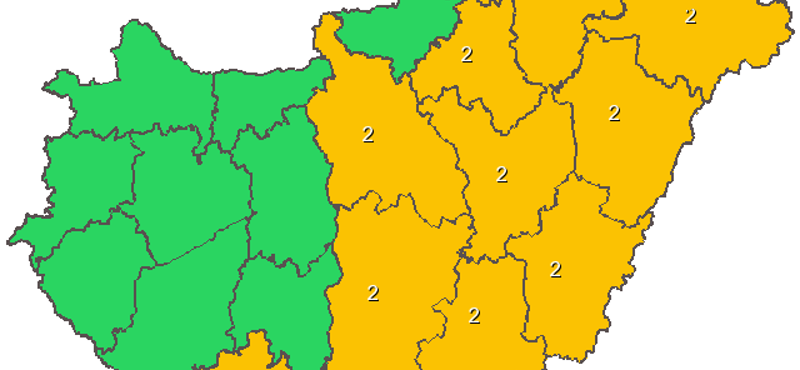 Térkép: kiadták az év utolsó narancs hőségriasztását, de nyugaton már esni fog