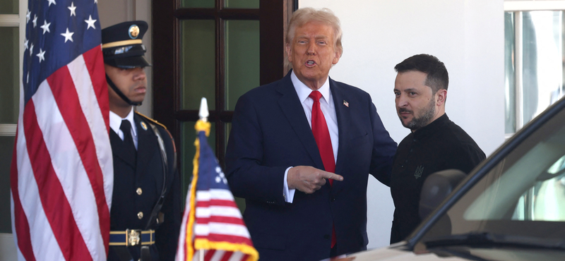 Trump a Fehér Házba érkező Zelenszkijnek: „Hogy ki van öltözve!”