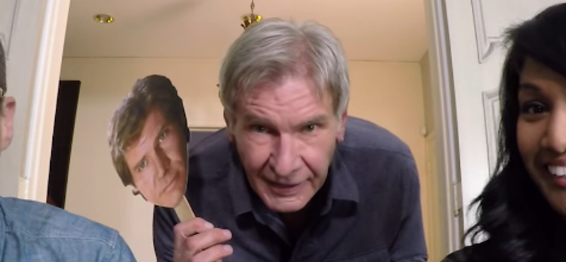 Harrison Ford a Skype-on lepte meg a Star Wars-rajongókat