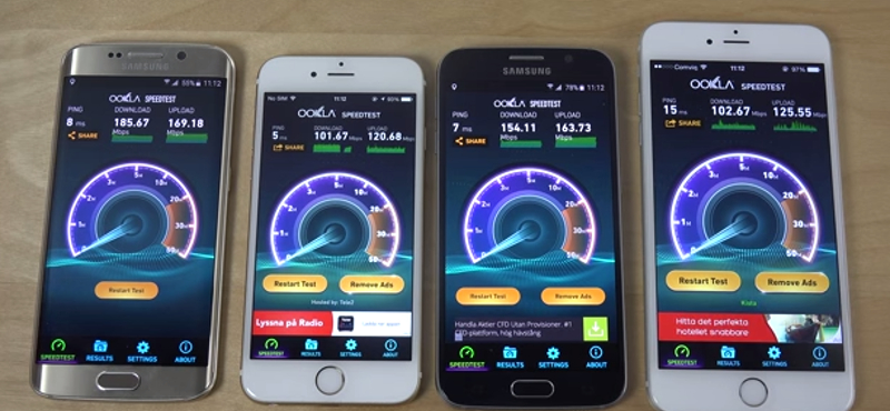 iPhone 6 vs. Galaxy S6: melyiknek gyorsabb a wifije?