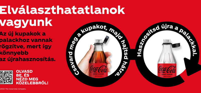 Átalakítja a Coca-Cola a kupakjait, hogy ne lehessen csak úgy eldobálni