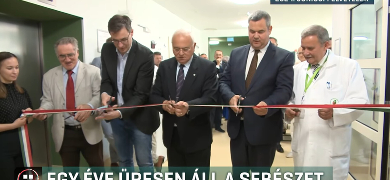 Egy éve üresen áll a tavaly átadott Újbudai Egynapos Sebészet