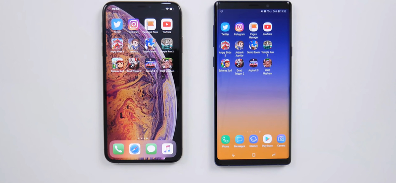 Itt a sebességteszt: egymásnak eresztették a legjobb iPhone-t és a legütősebb Samsungot