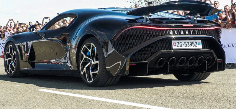 Horvátországban bukkant fel a világ legdrágább autója, a Bugatti La Voiture Noire – videó