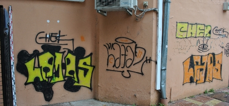 Elkaptak négy fiatalt, akik nagyon csúnya graffitikkel szórták meg Szekszárdot - fotók