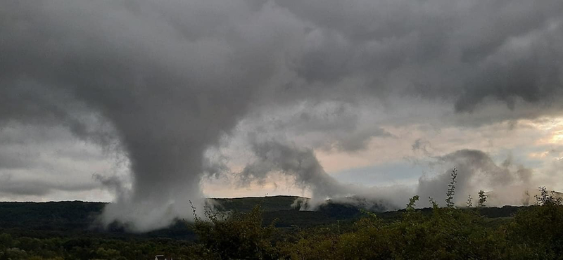 Tornádónak látszó képződmény alakult ki Borsodban, de nem az volt