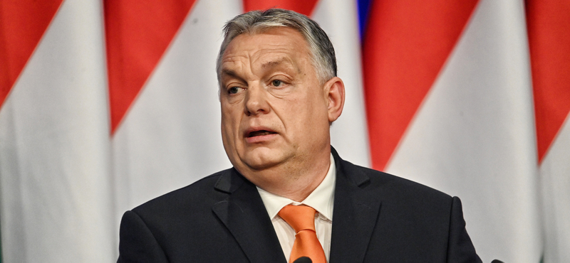 Orbán Viktor beszédet mond a Békemeneten 