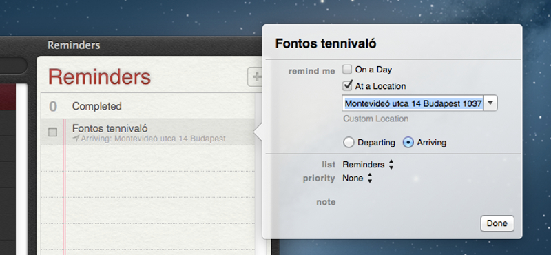 OS X 10.8: jönnek az iOS-szerű, helyfüggő emlékeztetők!