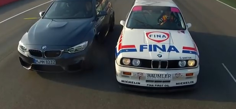 Egymás ellen az ős-BMW M3 és a legújabb változat – videó