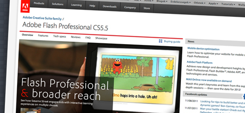 Az Adobe kivégzi a mobil Flash Playert
