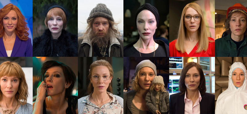 Elképesztő átalakulások: Cate Blanchett 13 szerepet játszik egy filmben