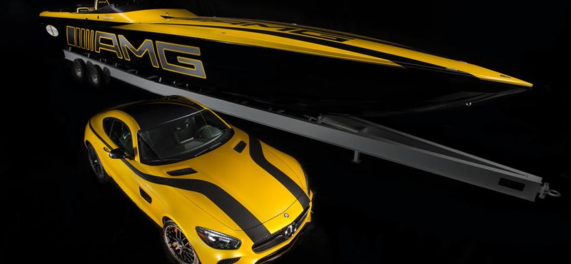 Egy motorcsónak, amelyet a Mercedes AMG GT ihletett