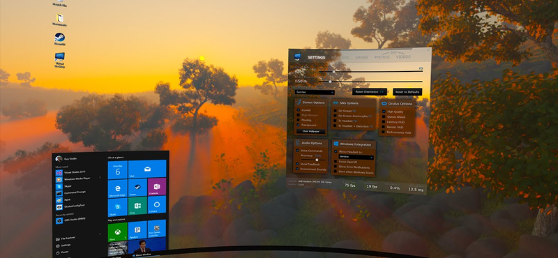 Nézze csak: VR-szemüveggel még számítógépezni is óriási élmény
