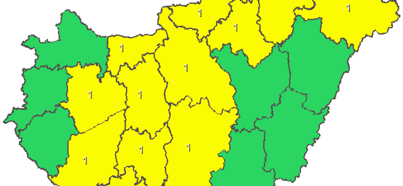 Az Alföld kivételével bárhol leszakadhat pénteken az ég