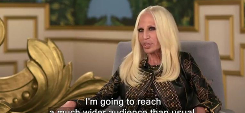 Donatella Versace végigkalauzol a H&M-kollekción (videó)