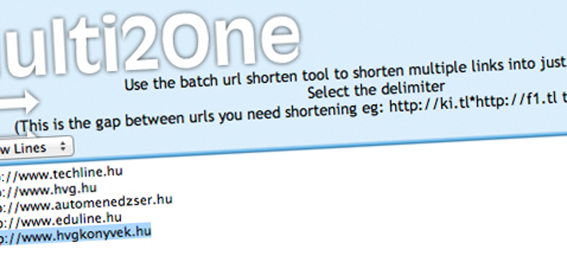 Webcímek kényelmes megosztása: egy URL megadása több weboldalhoz