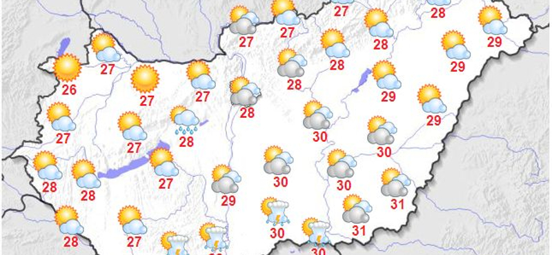 Ma még sokat fog sütni a nap