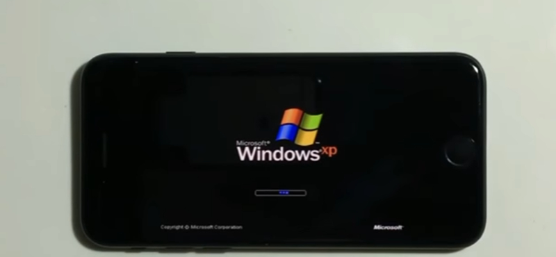 Nem mindennapi látvány: Windows XP fut az iPhone 7-esen – videó