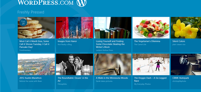 Megszületett a Windows 8-ra optimalizált Wordpress alkalmazás