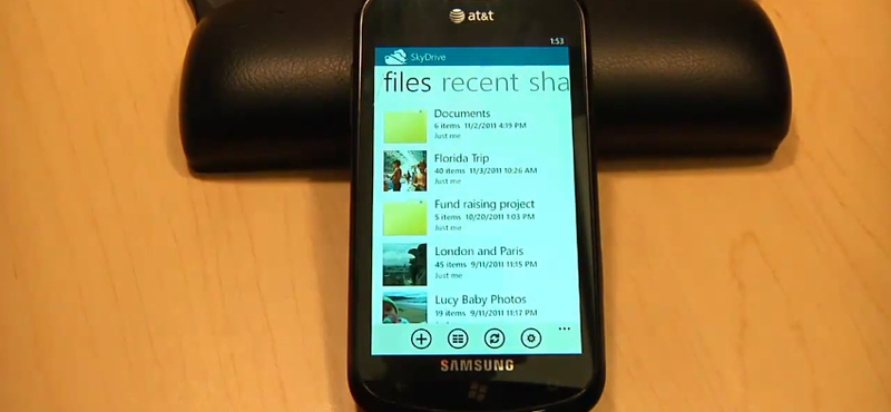 Windows Phone 7.5-re is megérkezett a SkyDirve [videóval]