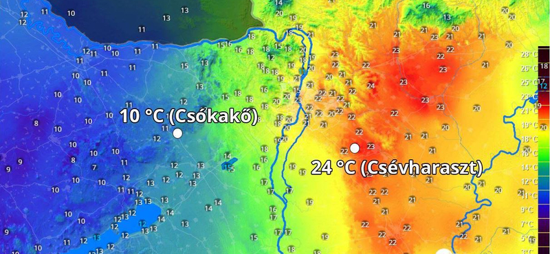 Keleten tombol a kora nyár, nyugaton majd megfagynak az emberek – fotó