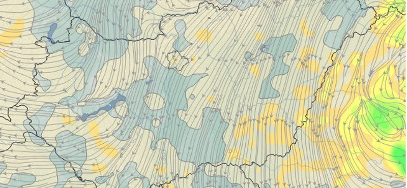 Esős területek pöttyözik be holnap Magyarországot – térkép