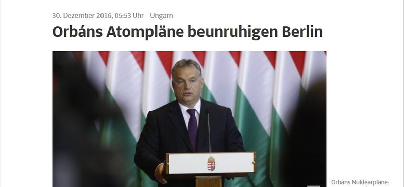 Orbánnak a Süddeutschében szólt be egy német miniszter