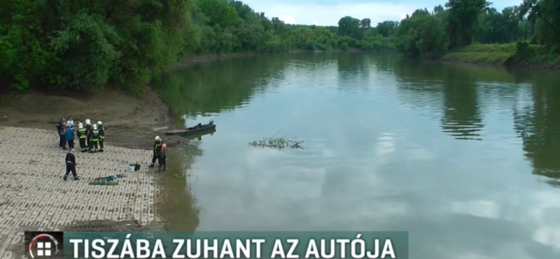 A Tiszába esett egy autó, a sofőr csak a csobbanást hallotta