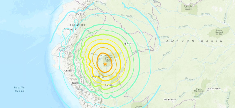 Nagy erejű földrengés volt Peruban - legalább egy ember meghalt, többen megsérültek