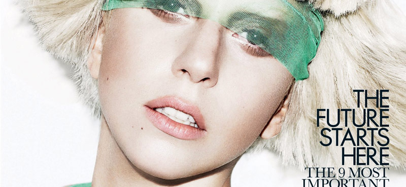 Lady GaGa a januári Elle UK címlapján