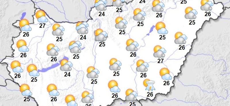 Délelőtt napos időnk lesz, de ne hagyjuk otthon az esernyőt