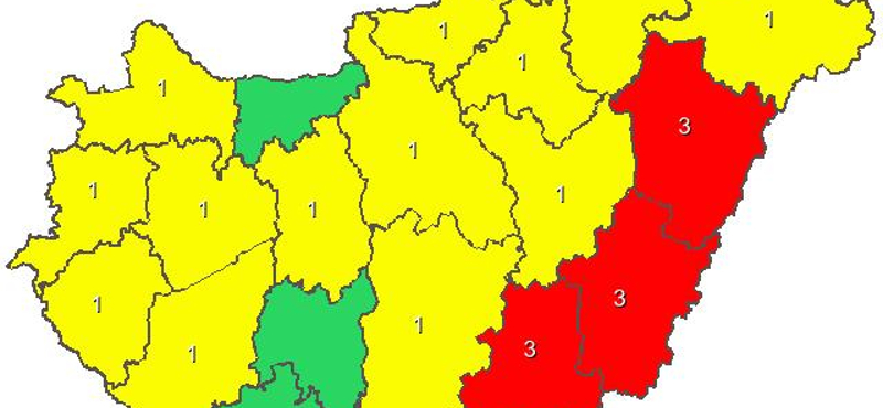 Térkép: itt marad szombaton is a meleg