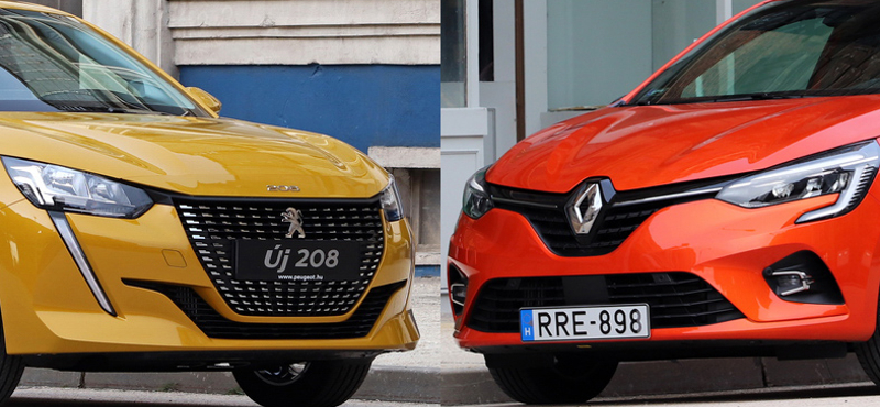 A 2020-as Év Autója finalistái: a Peugeot 208 a Renault Clio ellen