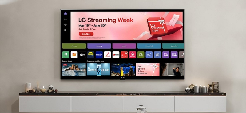 120 tévécsatornát kap most ingyen, meg egy rakás filmet és sorozatot, akinek LG tévéje van