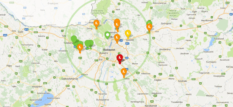 Dugók Budapest felé: már Hatvantól beállt reggel az M3-as